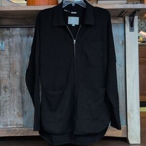 Soia & Kyo Black Full Zip Cardigan - Women's Medium